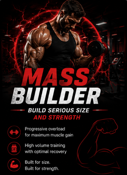 Mass Builder strength and hypertrophy program